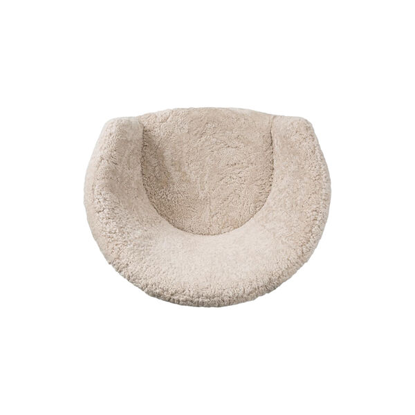 Ditzel loungestol, hvid/sortlakeret eg, Fredericia Furniture