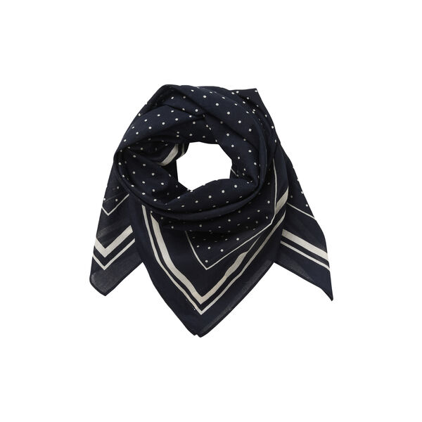 PhiPW Scarf, dark navy dot print, Part Two