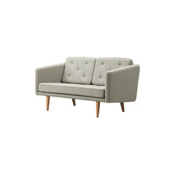 FF2002 No. 1 Sofa 2P, mood 1101/eg lys olie, Fredericia Furniture