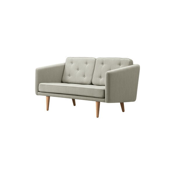 FF2002 No. 1 Sofa 2P 143 cm, mood 1101/eg lys olie, Fredericia Furniture