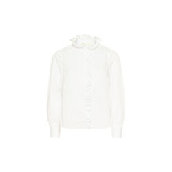 CAPELLAIW FRILL SHIRT, pure white, InWear