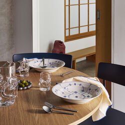 Musselmalet Riflet dyb tallerken &Oslash; 27 cm, Royal Copenhagen