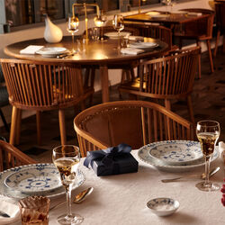 Musselmalet Riflet tallerken &Oslash; 12 cm, Royal Copenhagen