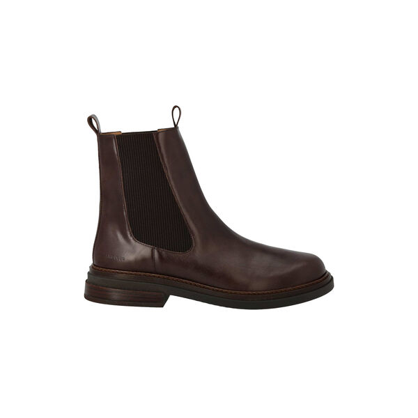 Boot with elastic, dark brown/dark brown, ANGULUS