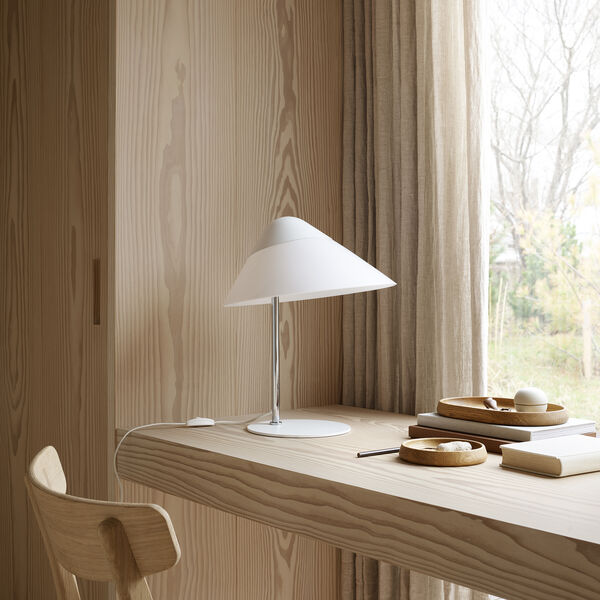 HJW01 Opala bordlampe mini, hvid, Carl Hansen & S&oslash;n