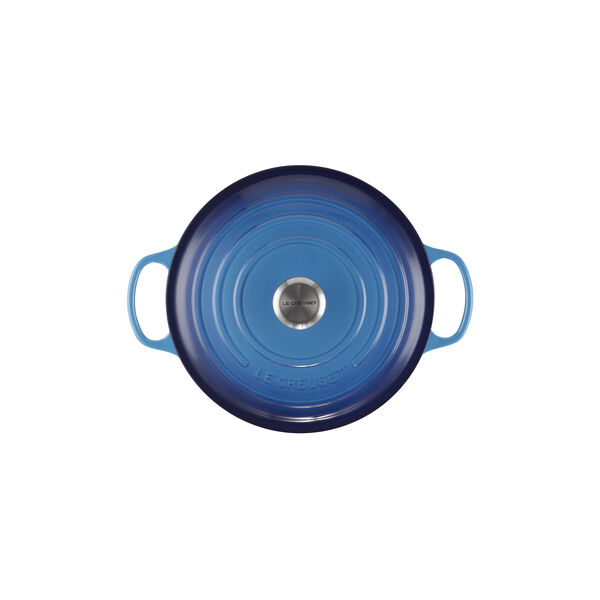 Signature rund st&oslash;bejernsgryde &Oslash; 28 cm, azure blue, Le Creuset
