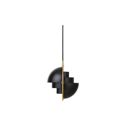 Multi-Lite Pendant, black semi matt/brass, GUBI