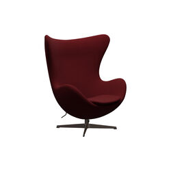 &AElig;gget&trade; 3316 loungestol, Christianshavn 1140 red uni/brown bronze, Fritz Hansen