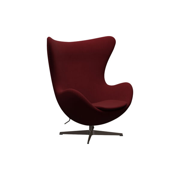 &AElig;gget&trade; 3316 loungestol, Christianshavn 1140 red uni/brown bronze, Fritz Hansen