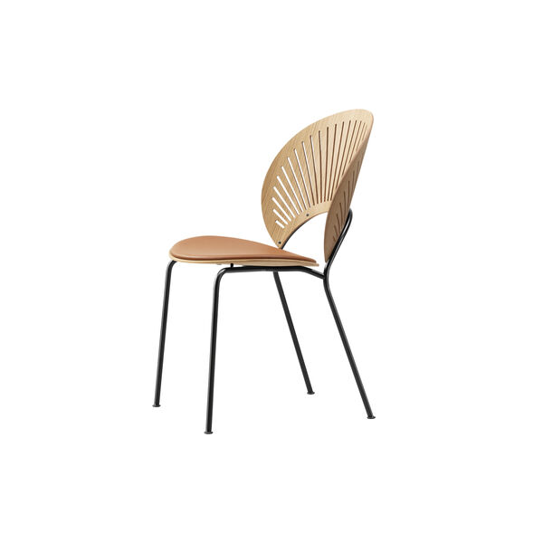 3396 Trinidad stol med s&aelig;depolstring, oiled oak/cognac/black, Fredericia Furniture