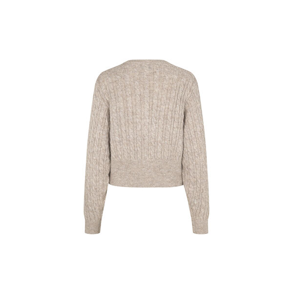 Pammiemd cardigan, beige speckle melange, Modström