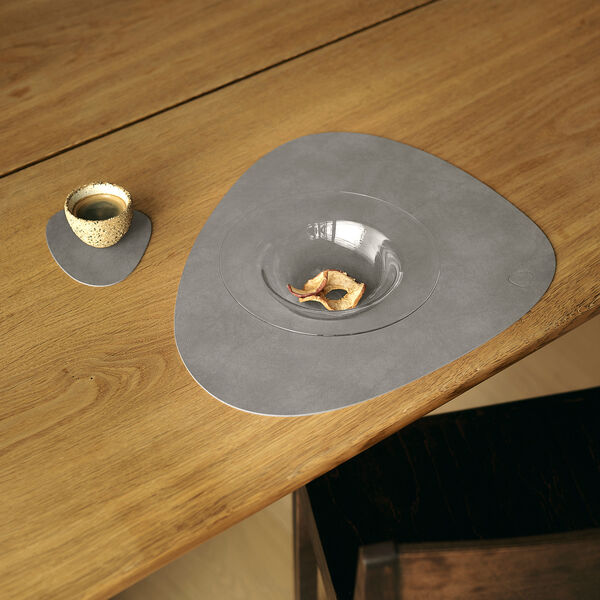 Nupo d&aelig;kkeserviet Curve L, light grey, LIND DNA