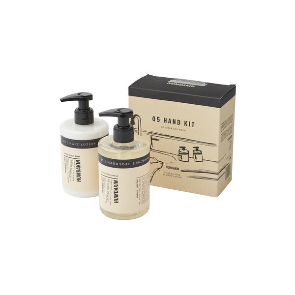 05 Håndplejesæt, rabarber & birk, Humdakin