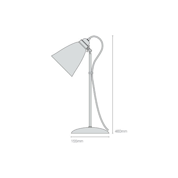 Hector Medium Dome Table Light, natural white, Original BTC