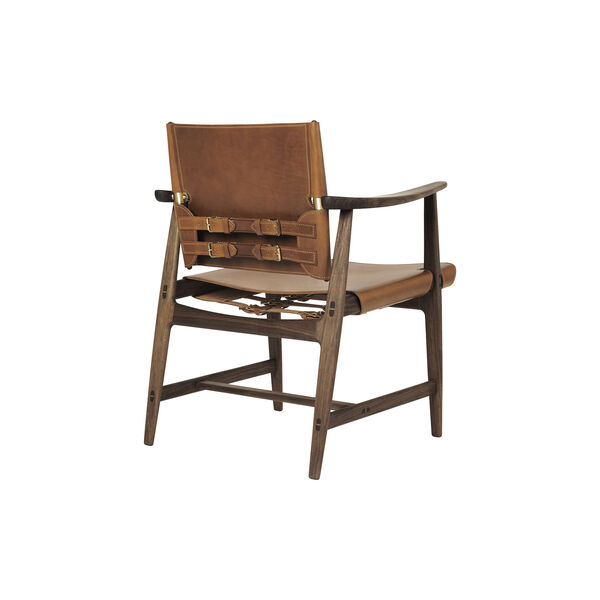 BM1106 Jægerstolen, olieret valnød/cognac, Carl Hansen & Søn