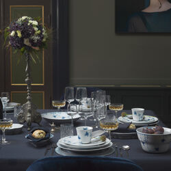 Bl&aring; Elements dyb tallerken &Oslash; 25 cm, Royal Copenhagen