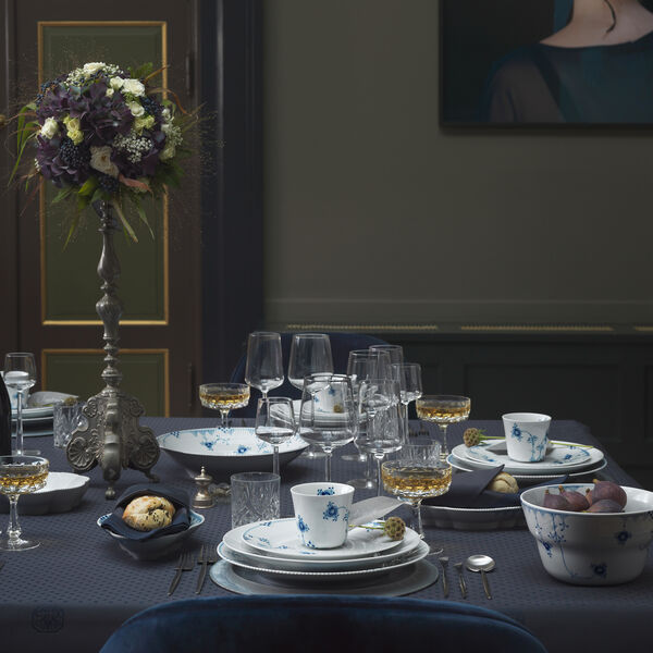 Bl&aring; Elements dyb tallerken &Oslash; 25 cm, Royal Copenhagen