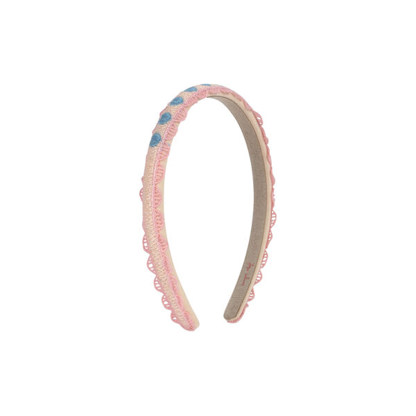 Heart Embroidery Hairbrace, buttercream Heart Embroidery Hairbrace, buttercream, Konges Sløjd