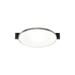 INLAY ROUND C2 loft-/v&aelig;glampe, matt black/satin silver, LIGHT-POINT