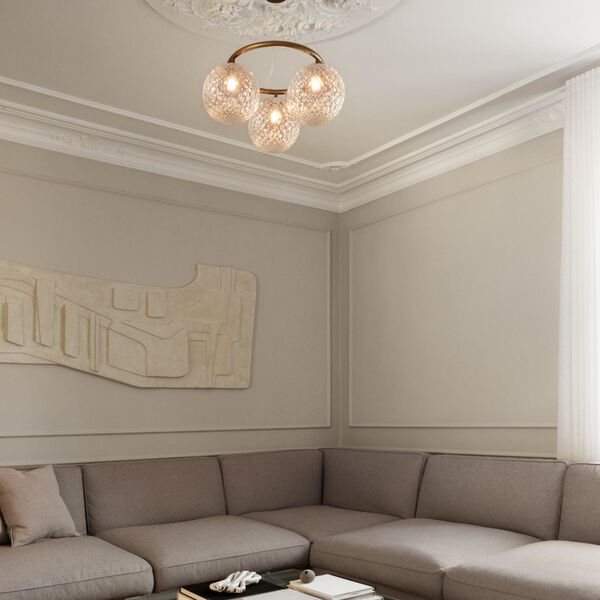 Miira 3 Circular Pendant, dark bronze/optic clear, Nuura