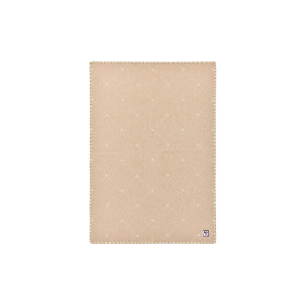 Icons Baby Signature Star Recycled Wool Throw, beige/white Icons Baby Signature Star Recycled Wool Throw, beige/white, Lexington