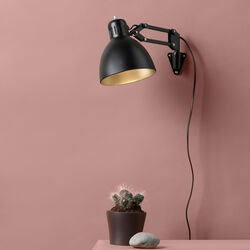 ARCHI W1 væglampe, black/gold ARCHI W1 væglampe, black/gold, Nordic Living