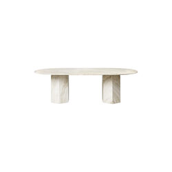 Epic Elliptical Dining Table, neutral white, GUBI