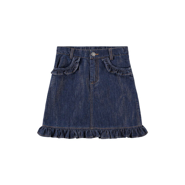 Berit Skirt, mid blue glitter, Molo