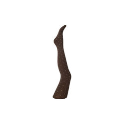 Agnes brown dot tights, dark brown w. off white dots, A MOÌ