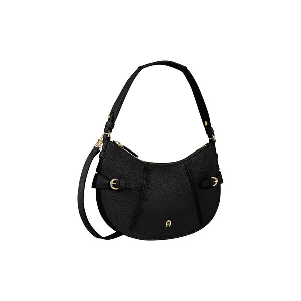 Cavallo Hobo Bag | Black | Skuldertaske, Aigner