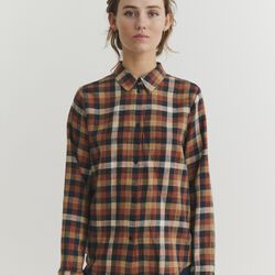 Nalli LS Shirt, skycaptain / tortoise shell, Basic Apparel