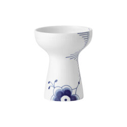 Blå Mega Riflet vase 15 cm, Royal Copenhagen