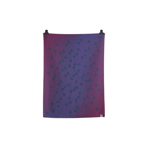 MELVIN Half Size Throw, purple/pink, R&oslash;ros Tweed