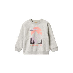 Sweatshirt L/S Ellis, light melange grey, Wheat