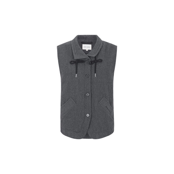 ESBalmi Wool Vest GRS, gray melange, esmé studios