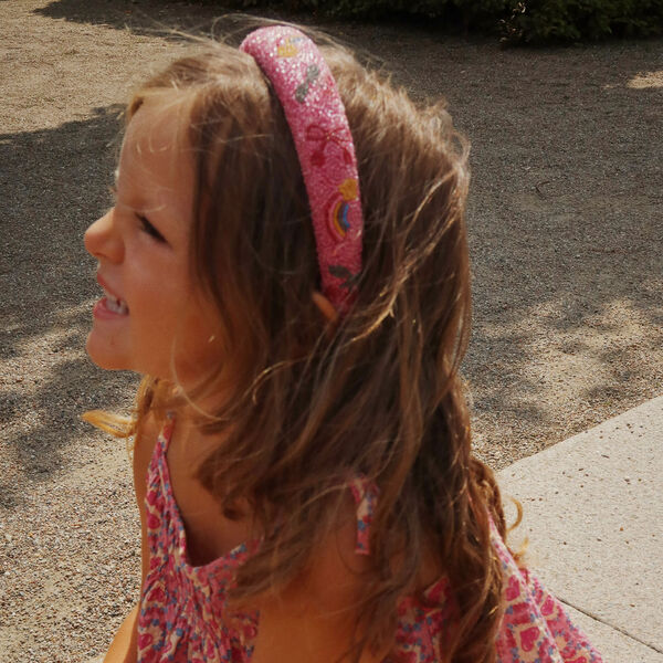 Beaded Hairbrace, bubblegum, Konges Sl&oslash;jd