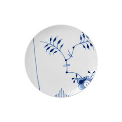 Blå Mega Riflet coupe tallerken Ø 23 cm, Royal Copenhagen