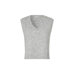Petronellamd vest, grey melange Petronellamd vest, grey melange, Modström