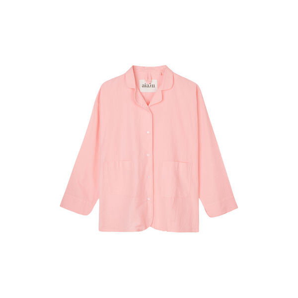 Pyjamas Shirt Seersucker, pink, Aiayu