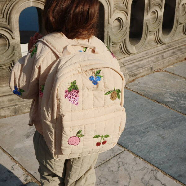 Juno Quilted Sequin Backpack Midi, frapp&eacute;, Konges Sl&oslash;jd