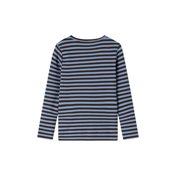 Plain Tee LS T-shirt, blue heaven stripe, MarMar Copenhagen