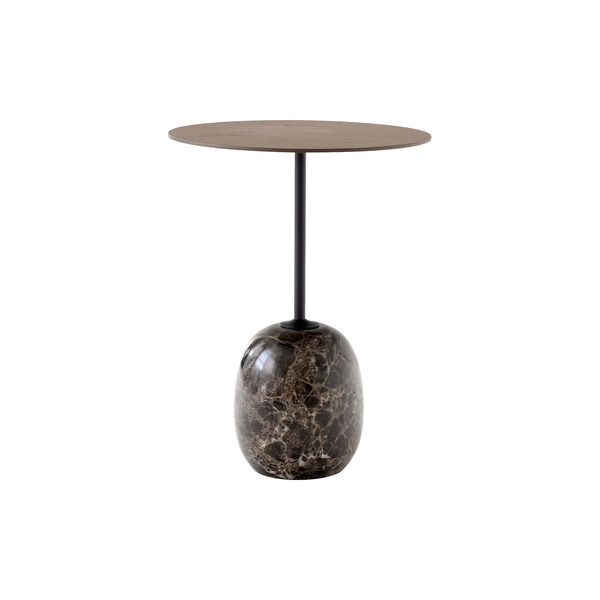 Lato Table LN8 Lounge Table, Emparador marble/walnut Lato Table LN8 Lounge Table, Emparador marble/walnut, &Tradition