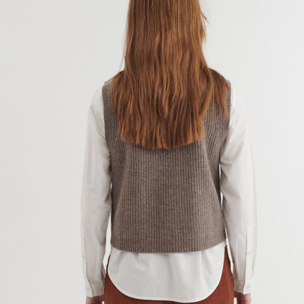 Liz Vest, portobella, Basic Apparel