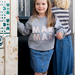 Theos Sweatshirt, pink logo, MarMar Copenhagen