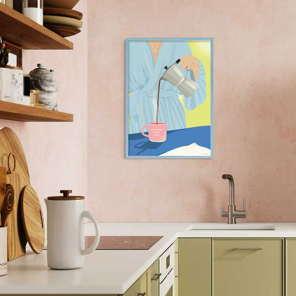 COFFEE FIRST, PEOPLE LATER plakat, ViSSEVASSE