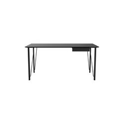 FH3605™ skrivebord med skuffe, black ash/black, Fritz Hansen