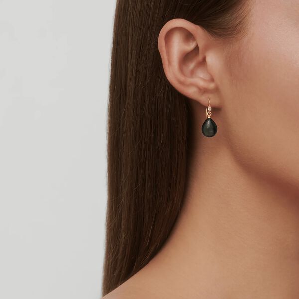 Prima Ballerina Øreringe, gold/london blue, Julie Sandlau