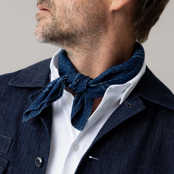 MMGMarcello Chambray Overshirt, indigo blue, MOS MOSH Gallery