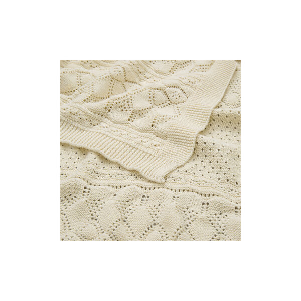 Pointelle baby striktæppe, off-white Pointelle baby striktæppe, off-white, Cam Cam Copenhagen