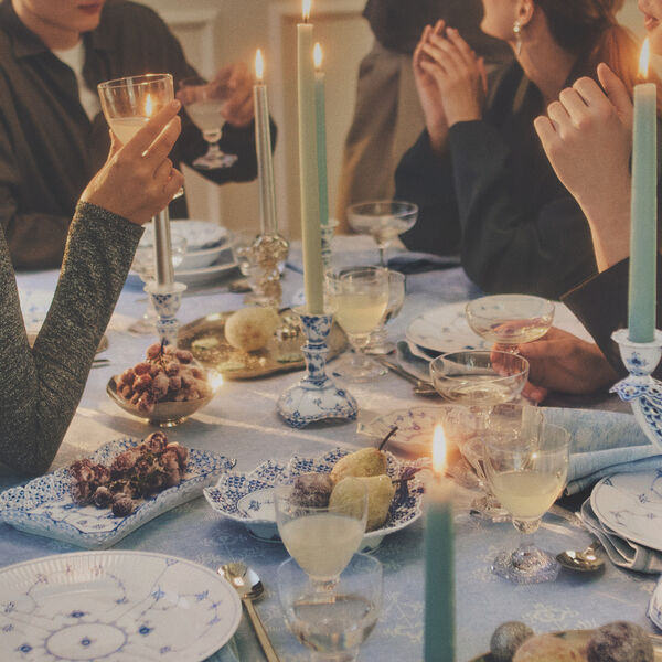 Musselmalet Helblond Rektangul&aelig;rt fad, Royal Copenhagen